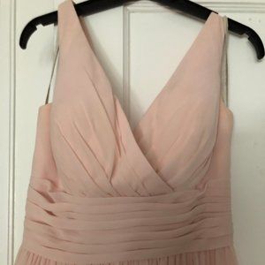 Bill Levkoff Petal Pink Chiffon Size 10 Dress